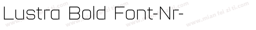 Lustra Bold Font-Nr字体转换
